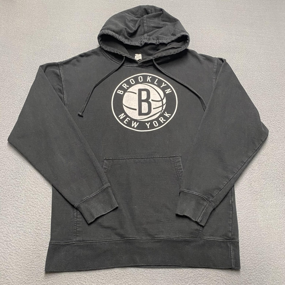 Brooklyn Nets Hoodie Mens Medium Black NBA Basketball Durant 7 Pullover Fanatics